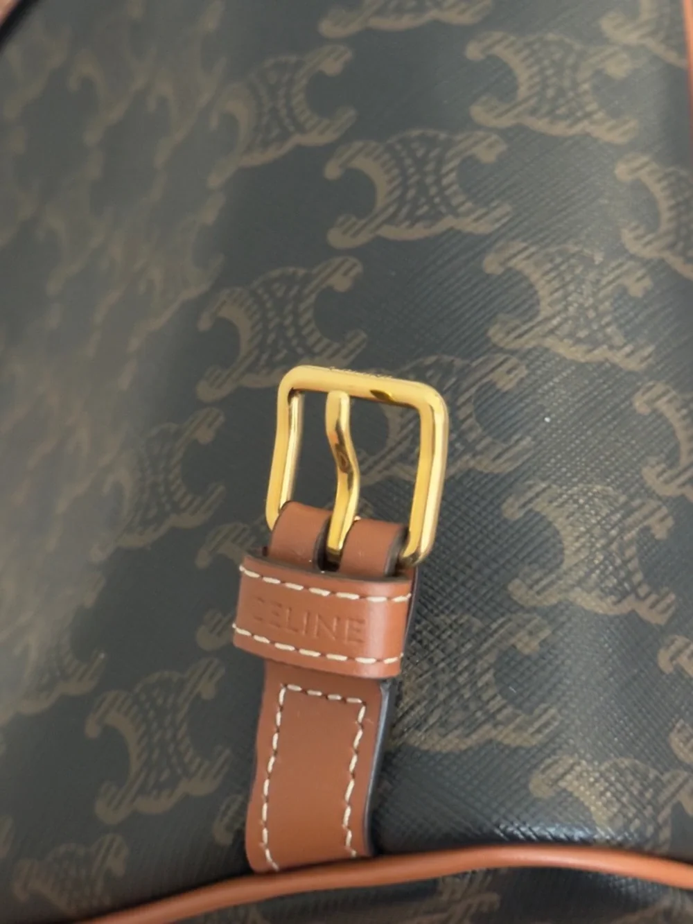 Celine Folco Backpack Triomphe Coated Canvas Mini - Picture 8 of 9